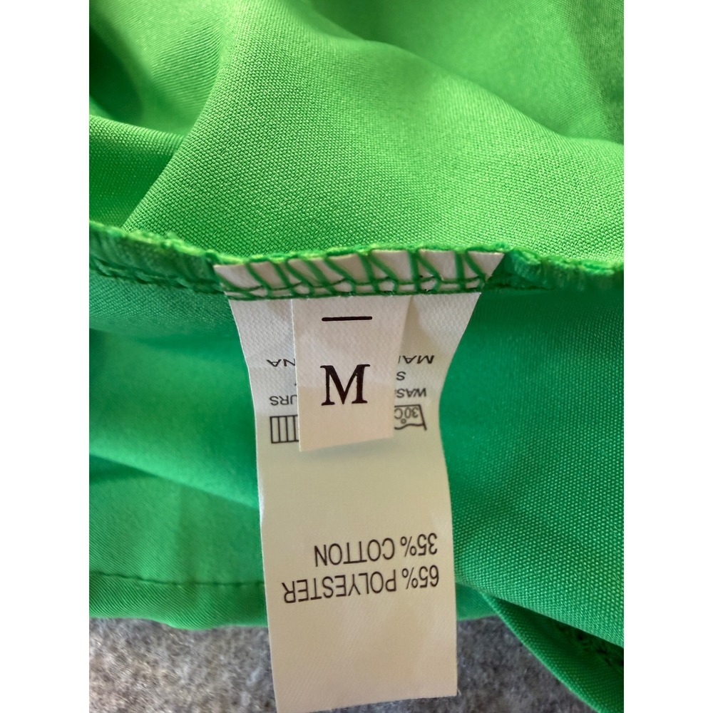 Unbranded Swing Dress Women Medium Green 1950s Rockabilly Fit and Flare Midi - Picture 10 of 14
